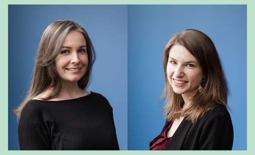 Headshots of Morgan and Emma from the Common Good team.